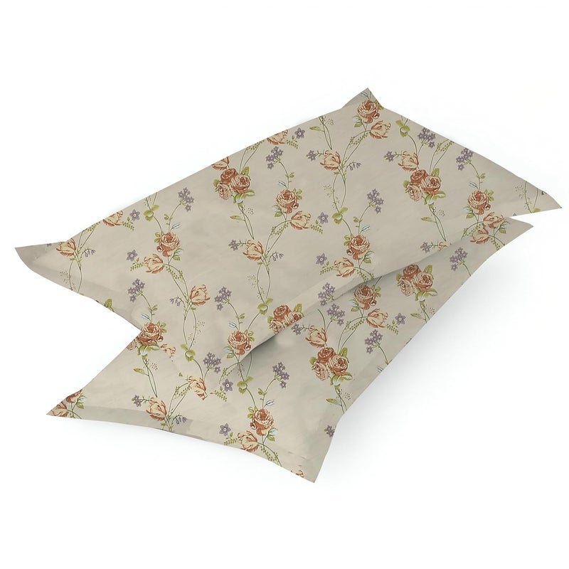 STARNSTYLE 100% Cotton King Size Bedsheet with 2 Pillow Covers - Floral Design - Image 5